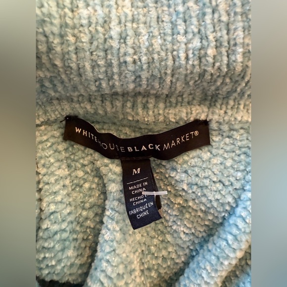 NWT WHBM chenille tunic Size Medium color winter teal marl - Picture 7 of 7